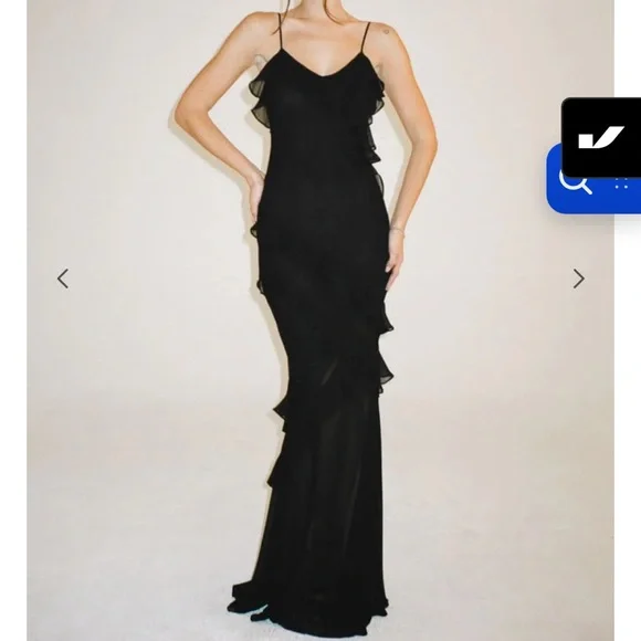 Rumored Sao Paulo Black Maxi Dress size small - Picture 2 of 5